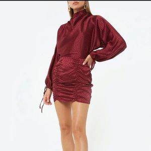 4SIENNA Jolene Small Ruched Mini Dress